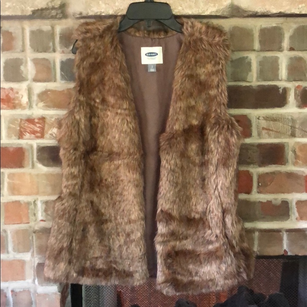 Faux fur vest